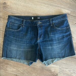 Kut from the Kloth Blue Jean Shorts Classic Cut-Off Style